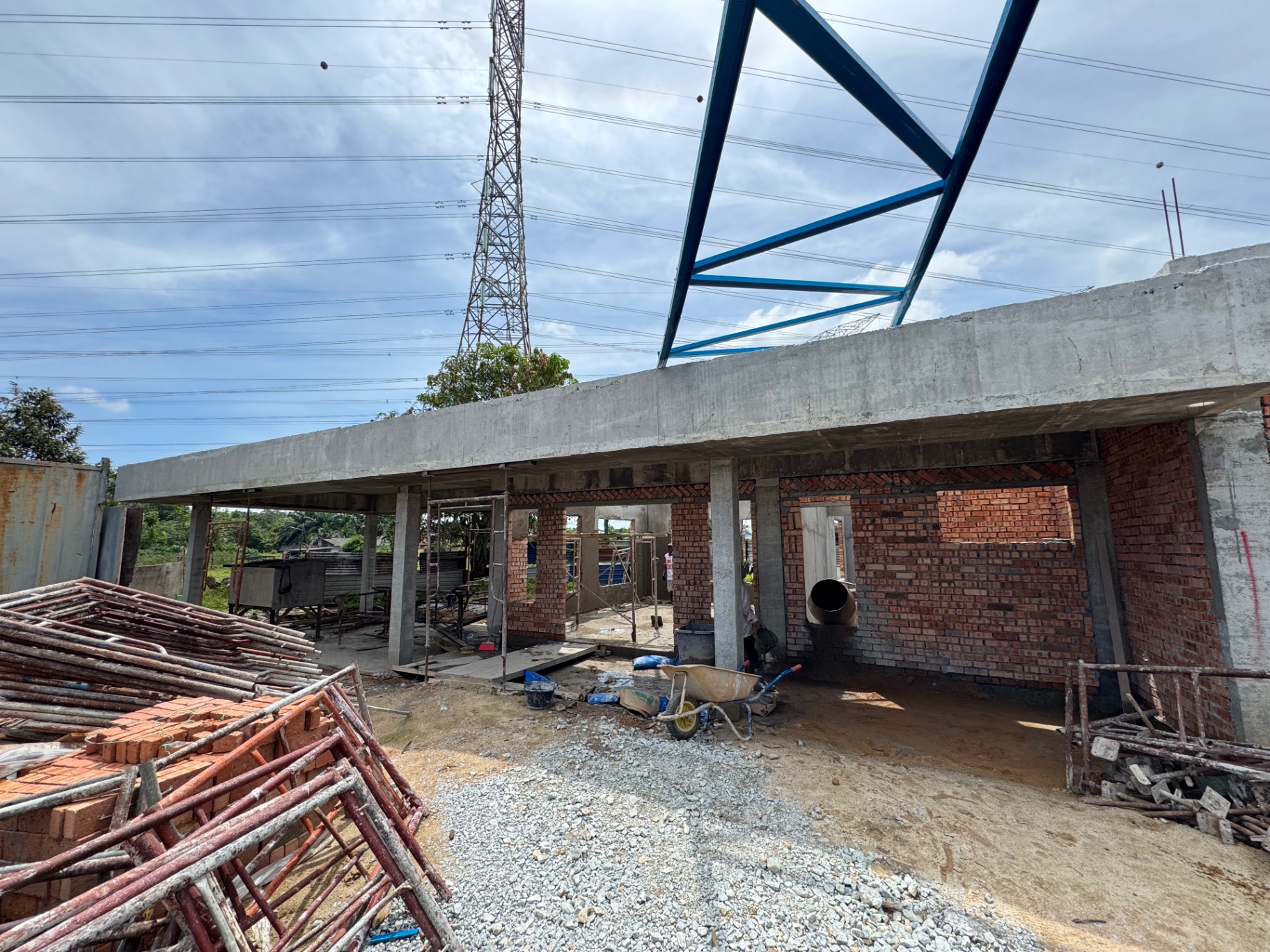 Steel truss & RC frame works