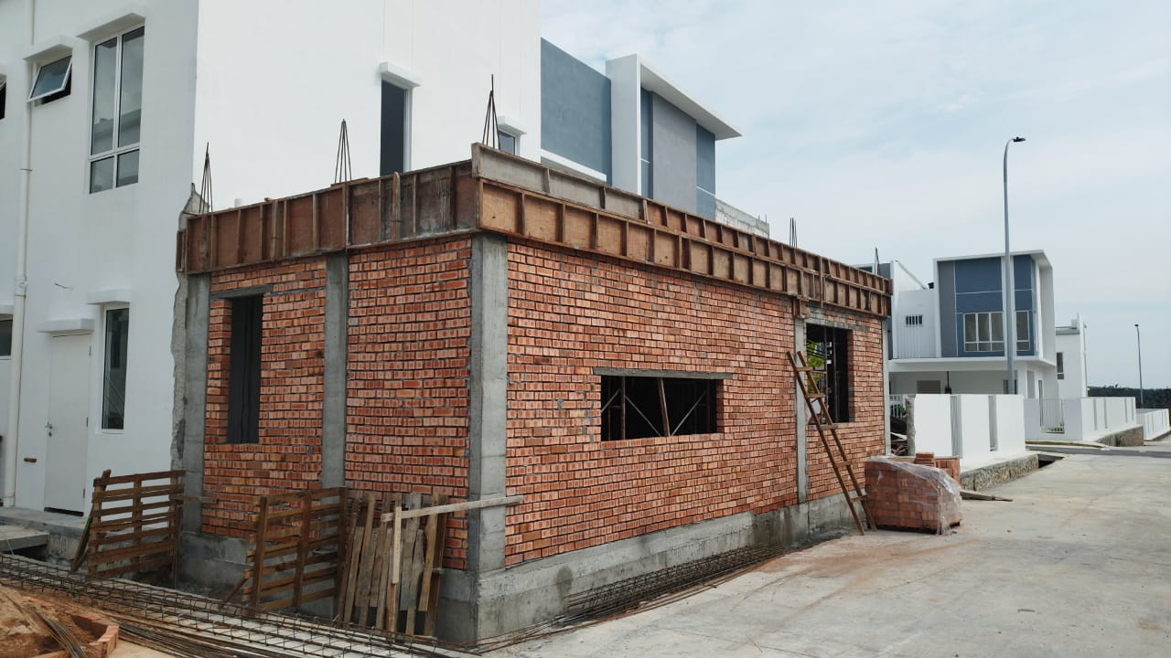 Rear extension brick & RC works